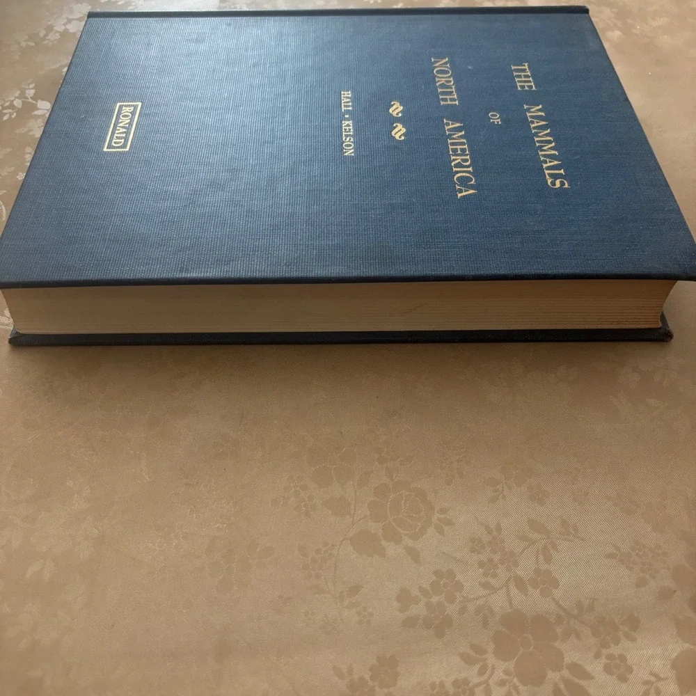 The Mammals of North America Volume II Hall Kelson Ronald Press Hardcover Blue‎